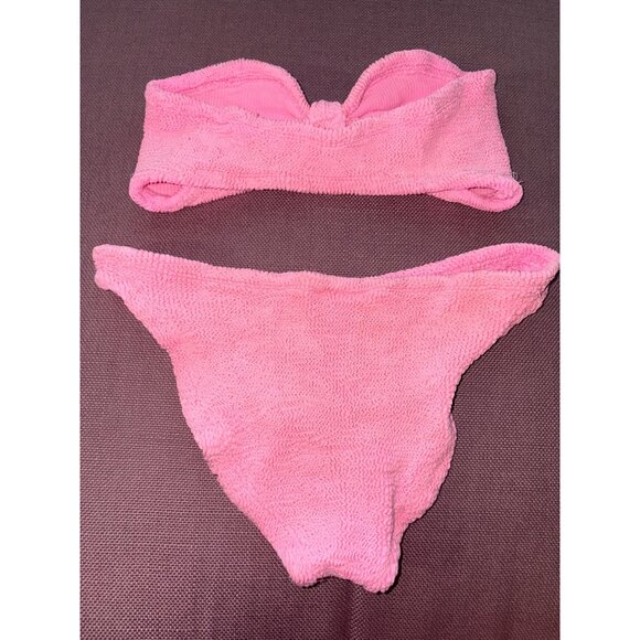 Hunza G Jean Bikini Set in Bubblegum One Size New Womens Swimsuit - Picture 6 of 14